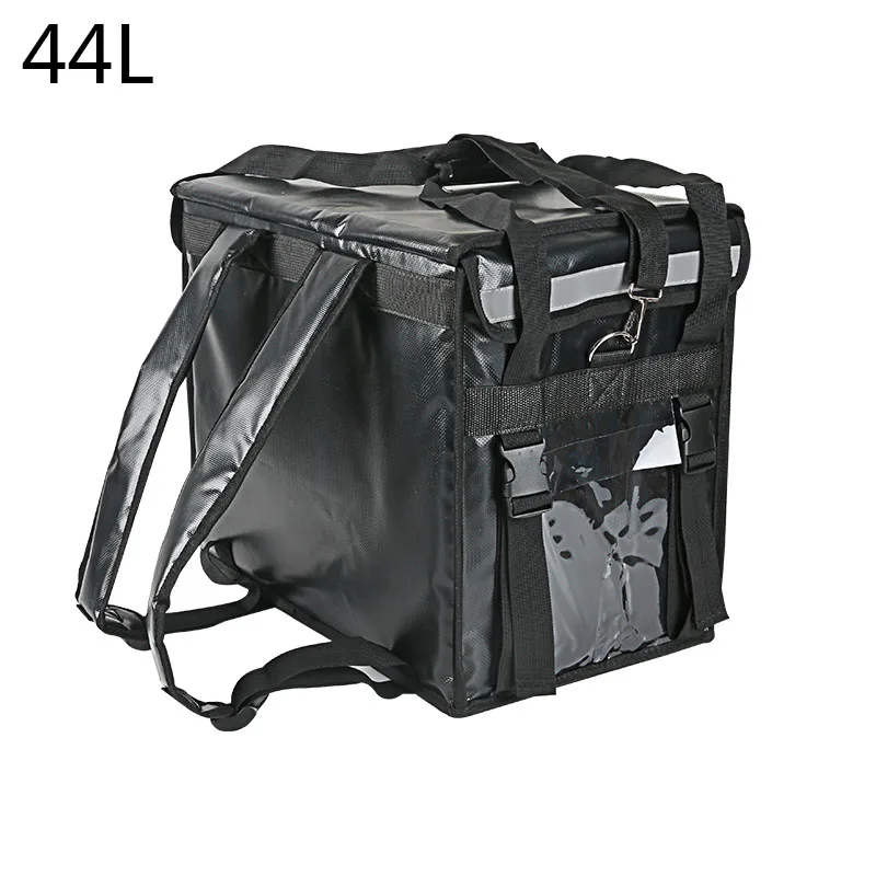 Cerraduras de hombro de 44L, cabina de refrigeración aislada, armario impermeable para llevar, contenedor de entrega de alimentos, caja de entrega