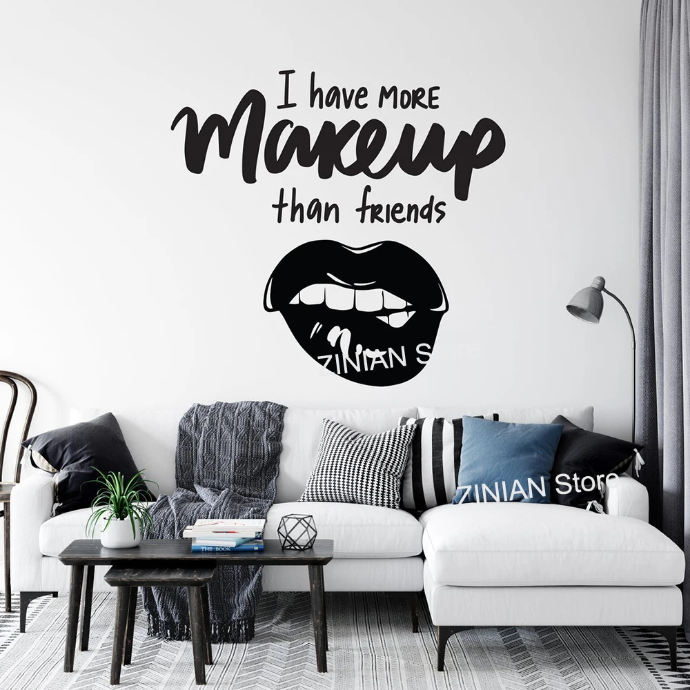 Lady Girls Room Wall Decor Posters Stickers Makeup Art Vinyl Wall Decals Beauty Shop Sign Creative Decal Mural Home Decor A563 Wall Stickers Aliexpress lady girls room wall decor posters stickers makeup art vinyl wall decals beauty shop sign creative decal mural home decor a563