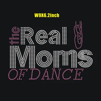 

real mom dance design rhinestone transfer hot fix rhinestone motif