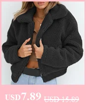 Женское теплое пальто из искусственной шерсти, куртка на молнии, зимняя парка, верхняя одежда, зимняя куртка для женщин, ropa mujer, пальто C30910