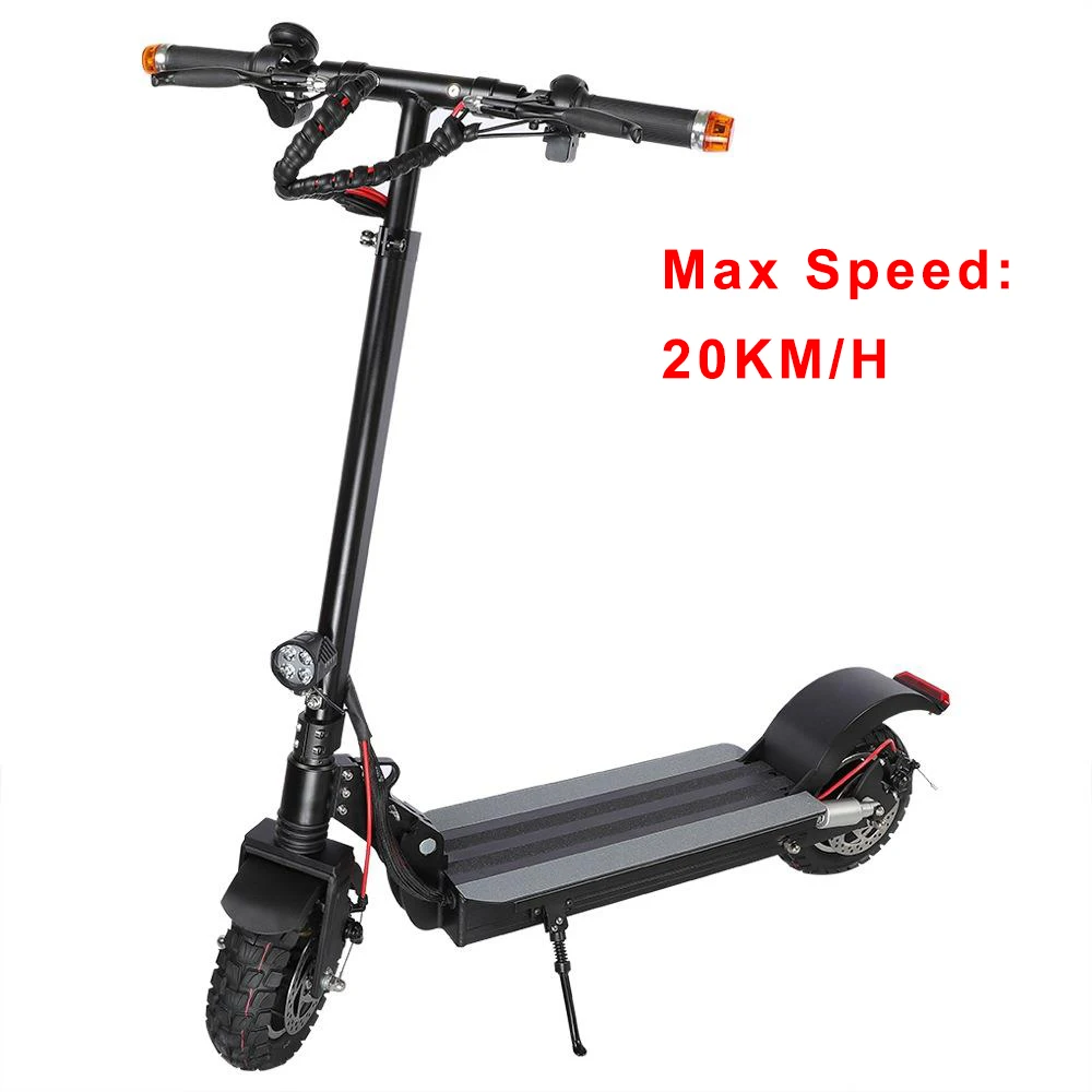 Limited Speed Tarsa T9 внедорожный складной электрический скутер 500 Вт Мотор 48 В/10Ah 40 км/ч 10 дюймовые шины 180 кг нагрузка с рулев - Color: Limited Speed