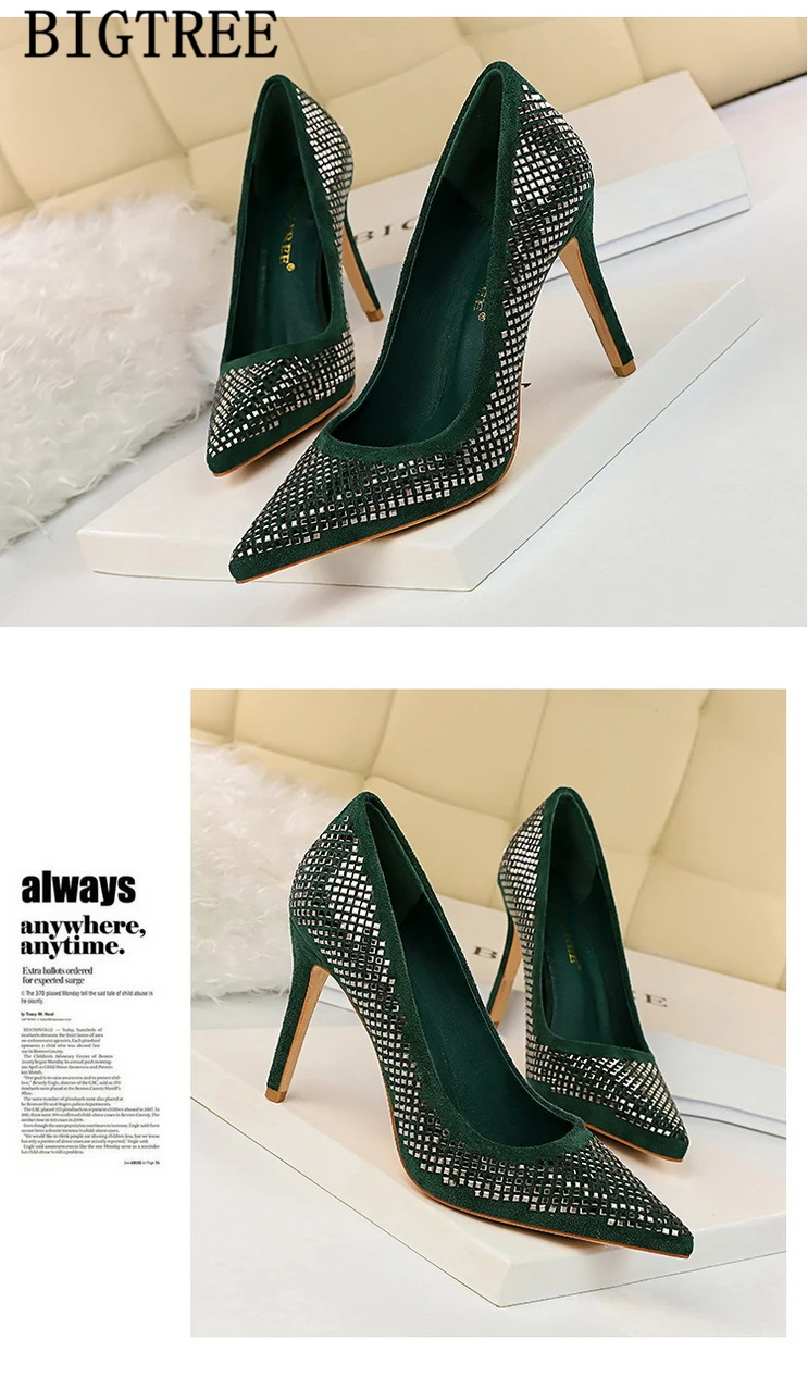fashion glitter heels wedding evening shoes designer heels dress shoes women pumps women shoes escarpins sexy hauts talons