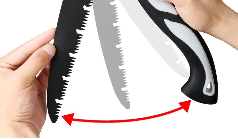 Brand Hand Fold Saw Woodworking Cutting Tools TPR Handle Collapsible Sharp SK5 Steel U-Shaped Turbine Saw