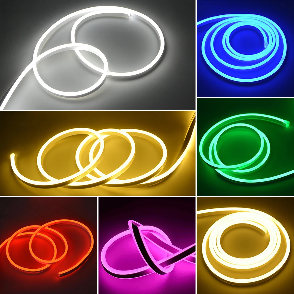 

1M LED Neon Light Strip Flexible Tube Rope Lamp Outdoor Waterproof Party Decoration White/Warm White/Red/Green/Blue/Yellow/Pink