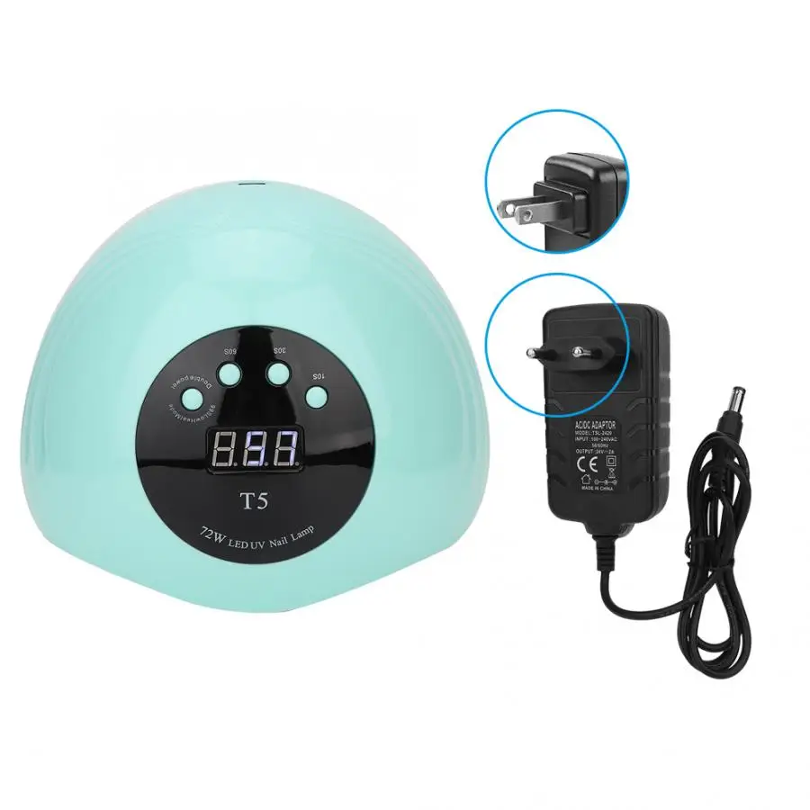 Lamp For Nails 72W Intelligent LED UV Gel Nail Polish Dryer Lamp Fashion Nail Curing Machine Manicure Tool 100-240V Nail Lamps
