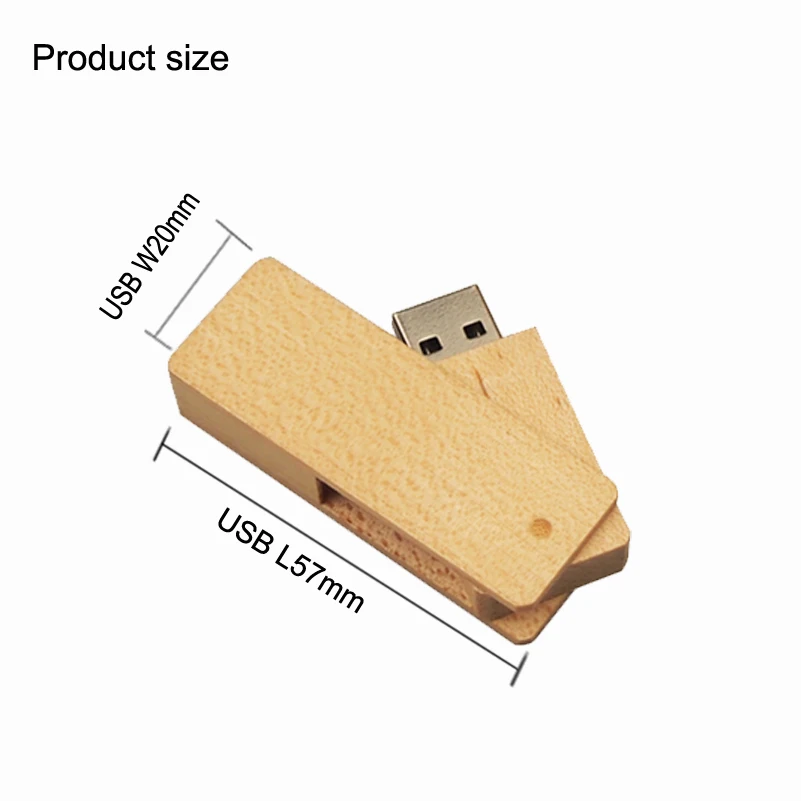 USB 2 0 (10 бесплатных логотипов на заказ) кленовый деревянный usb + коробка флэш