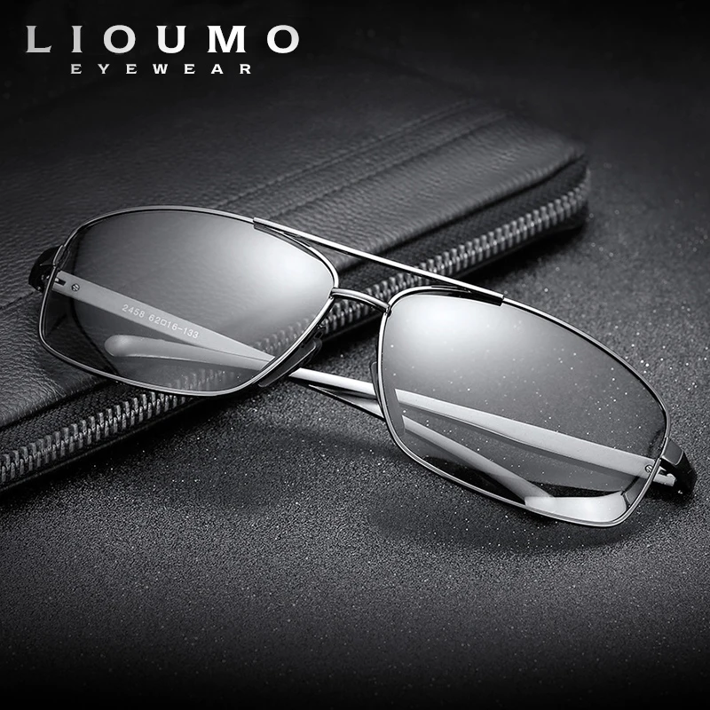 Polarized Sports Sunglasses Photochromic Polarized Sunglasses for Men and Women Driving Anti-glare
