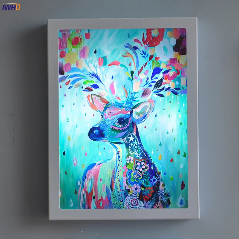 Arts Colorful Deer LED Wall Light Nordic Modern Acrylic Wandlamp Sconce Fixture For Bedroom Kid`s Room Applique Murale Luminaire (4)