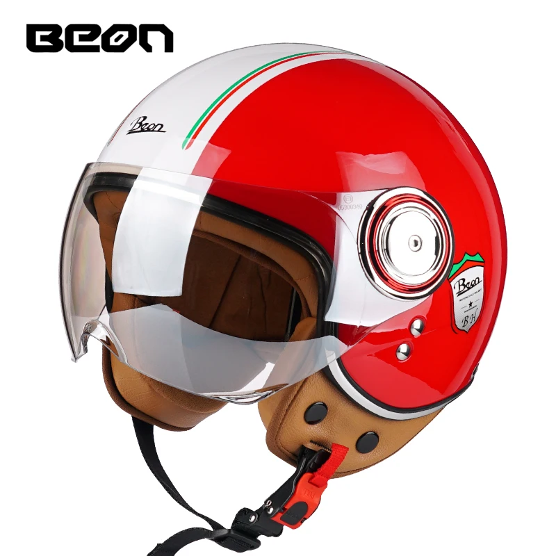 

BEON 110b Moto rcycle шлем 3/4 с открытым лицом Moto Крест Шлемы Винтаж Moto Casco moto cicleta Capacete