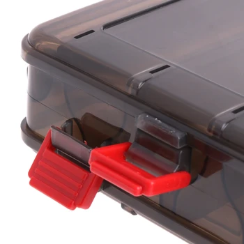 

Fishing Box Bait Lure Hook Storage Double Side V Shaped Tackle 14 Compartments Y4UB