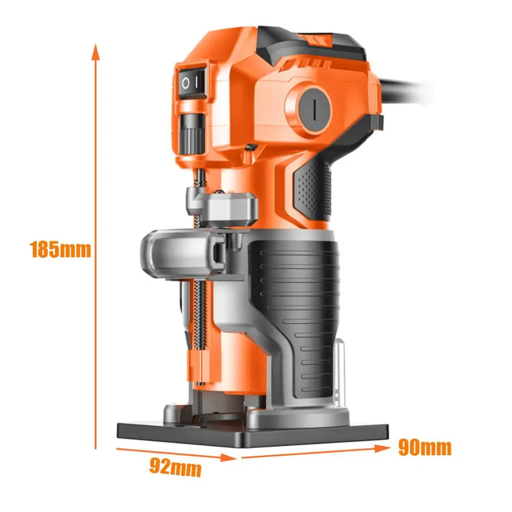 US $58.99 220V 1280W 35000rmin Electric Trimmer Wood Trimmer Electro Tools Router Wood Milling Machine for Joiners Renovator Woodworking