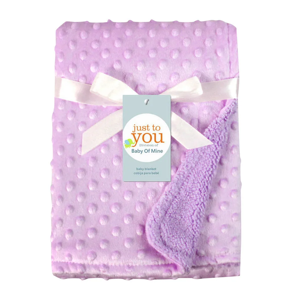 Новорожденное детское плотное одеяло& пеленание термальное мягкое Флисовое одеяло постельные принадлежности одеяло