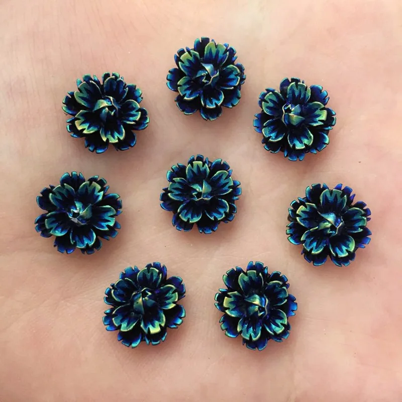 60pcs resin accessories hand painted colorful