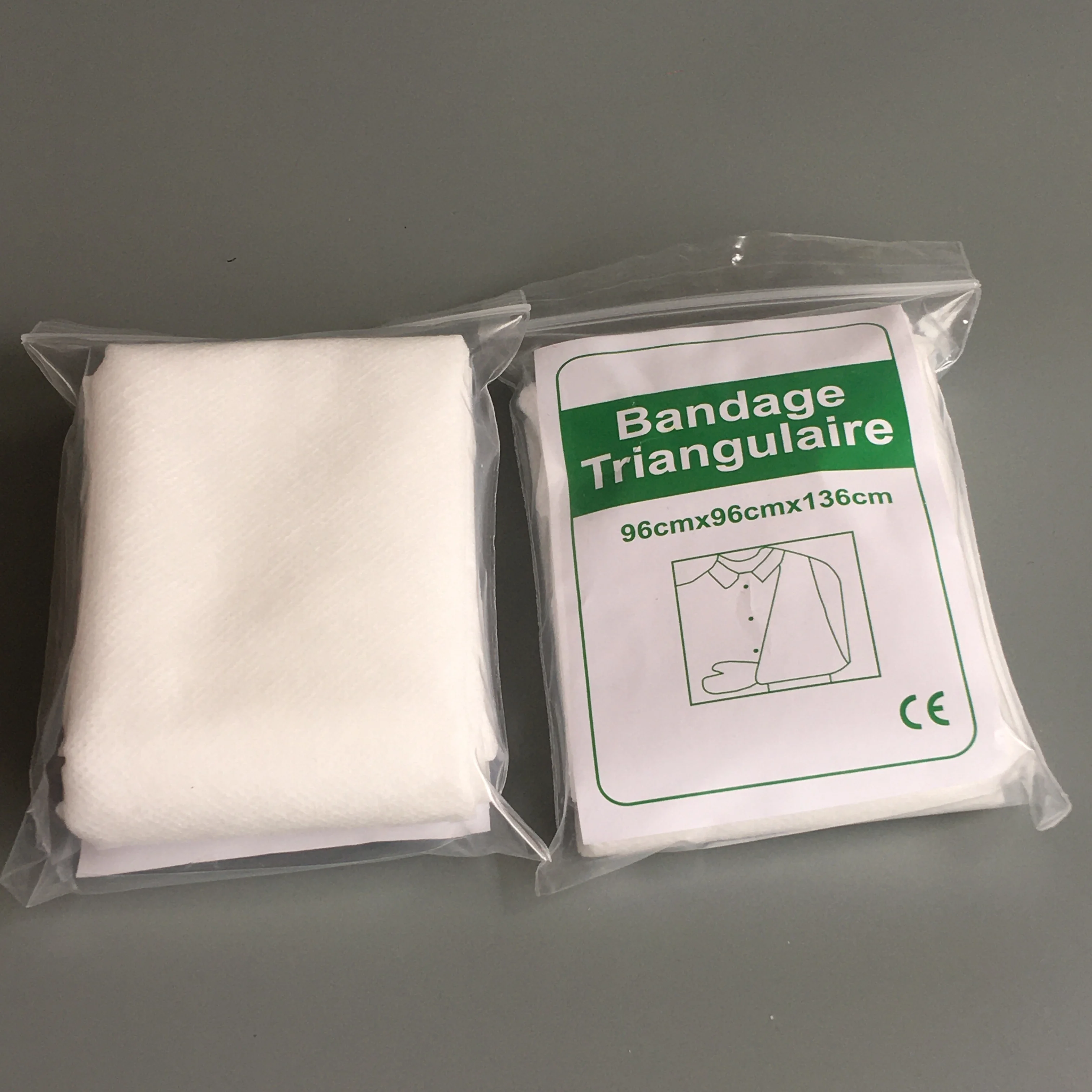 Vendaje Triangular de primeros auxilios, vendaje de vendaje no tejido, 3 uds.