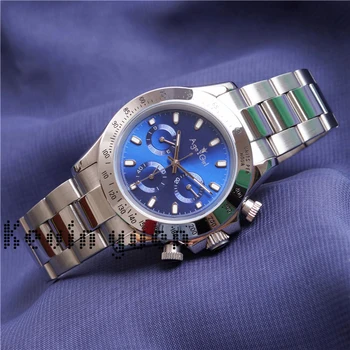 

Luxury Brand New Men Automatic Mechanical Watch Silver Blue Black Stainless Steel Sapphire Glass Classic Gold Watches