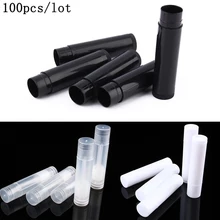 Пустые контейнеры для губной помады DIY многоразовые пластиковые бутылочки контейнеры для косметики 100 шт 5 мл пустые трубки для блеска для губ+ крышки бутылки для путешествий