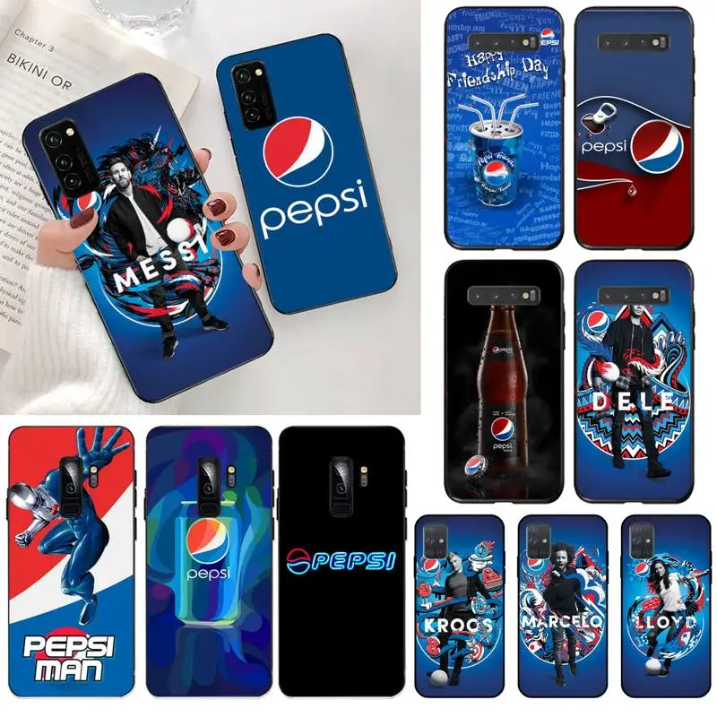 HUAGETOP холодный Кола напиток черный ТПУ мягкий чехол для телефона Samsung S20 plus Ultra S6 S7