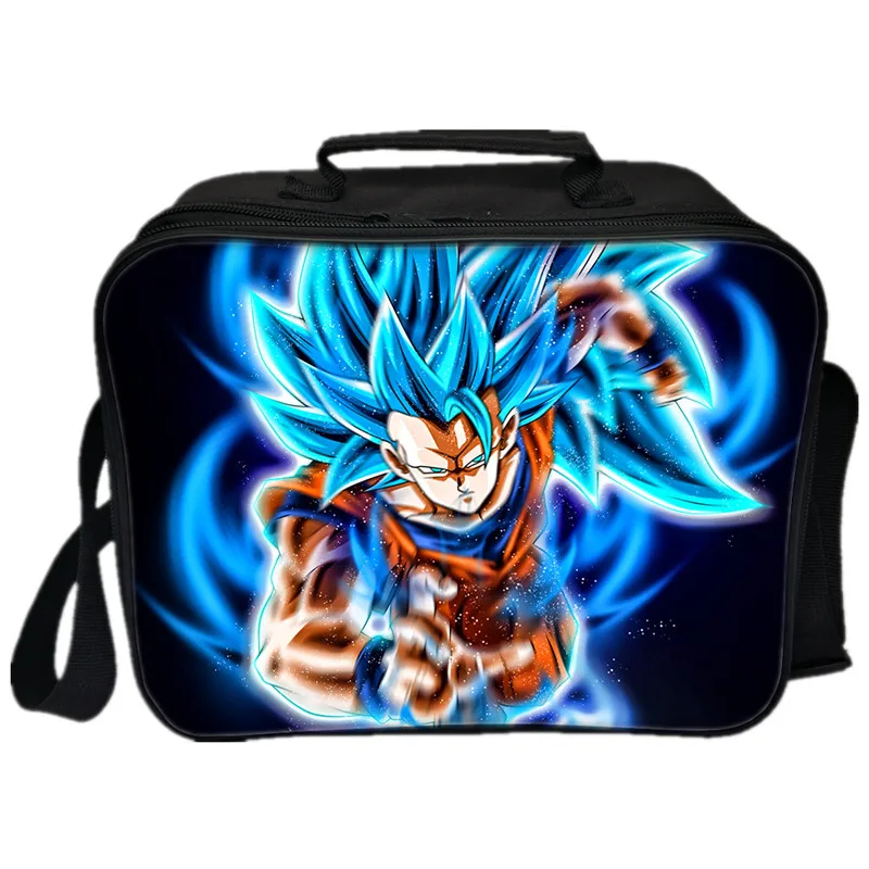 Студенческий работник Dragon Ball Z Супер Saiyan сумка для ланча Мужская и женская обувь для мальчиков и девочек сумка-холодильник изоляционная сумка модная сумка для ланча