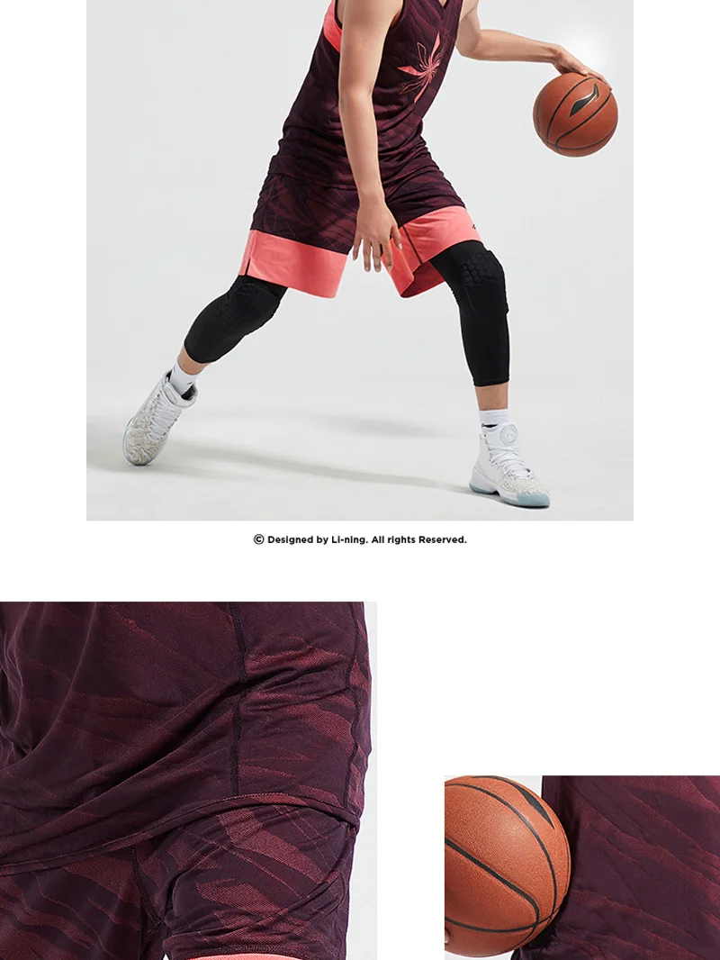 Li-Ning мужские спортивные шорты для баскетбола, тонкие, полиэстер, дышащие, удобные, с подкладкой, спортивные шорты AAPN287 MKD1594