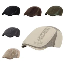 Берет, кепка для женщин и мужчин, хлопок, повседневная, британский стиль, регулируемая, дышащая, поглощающая пот шапка, уличная, унисекс, головной убор