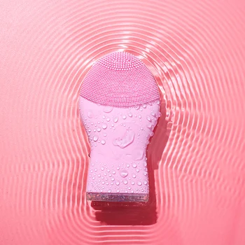 

Silicone Facial Cleansing Brush Ultrasonic Face Massage Devices Waterproof Machine Blackhead Remover Pore Cleaner Massage