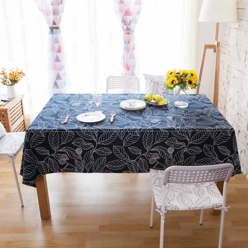 

Europe Leaves Table Cover Background Cloth Table Runner Cushion Cover Placemat Tablecloths Decor Home Furniture Dustproof Cover