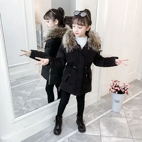 

2020 Girl Winter Warmth Plus Cotton Down Jacket Coat