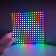 

DC5V WS2812B LED Digital Flexible Individually Addressable Panel Light WS2812 8*8 16*16 8*32 Pxiels Module Matrix Screen