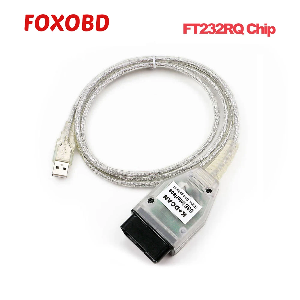 INPA K+ CAN с FT232RQ чип Диагностический кабель для BMW K+ DCAN зеленая Плата USB диагностический интерфейс считыватель кода для бортовой диагностики