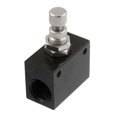 

Black Metal G3/8" One-way Restrictive Precision Pneumatic Flow Control Valve
