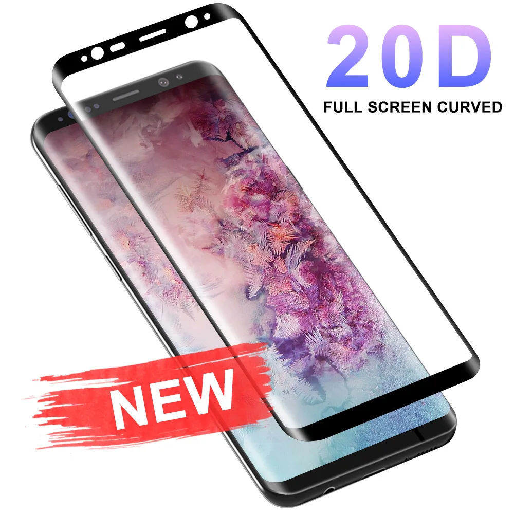 AFY 20D изогнутое закаленное стекло для samsung S8 Plus S9 S6 Edge S7 Защитная стеклянная пленка