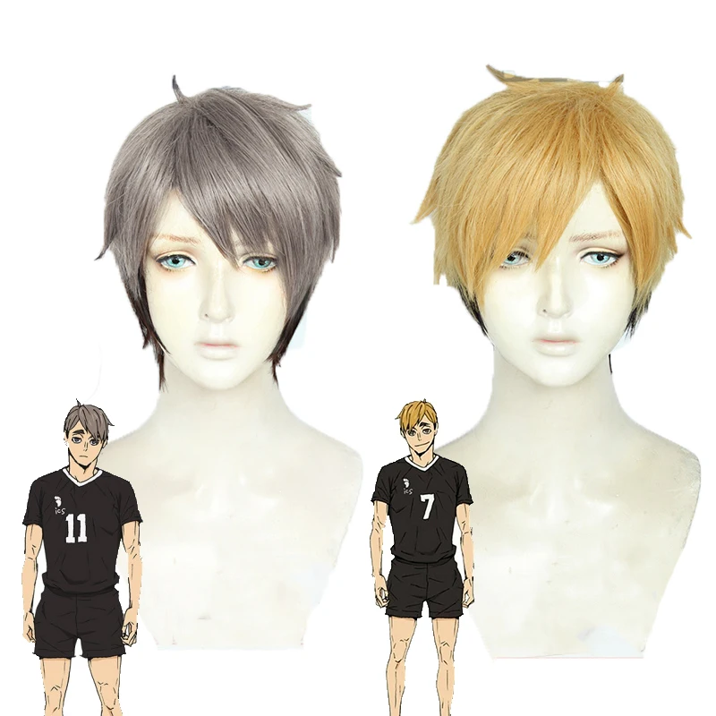 

Haikyuu!! Cosplay tsukishima kei Hinata Shoyo Nishinoya Yuu Oikawa Tooru Kozume Kenma kageyama tobio Miya Atsumu Miya Osamu Wig