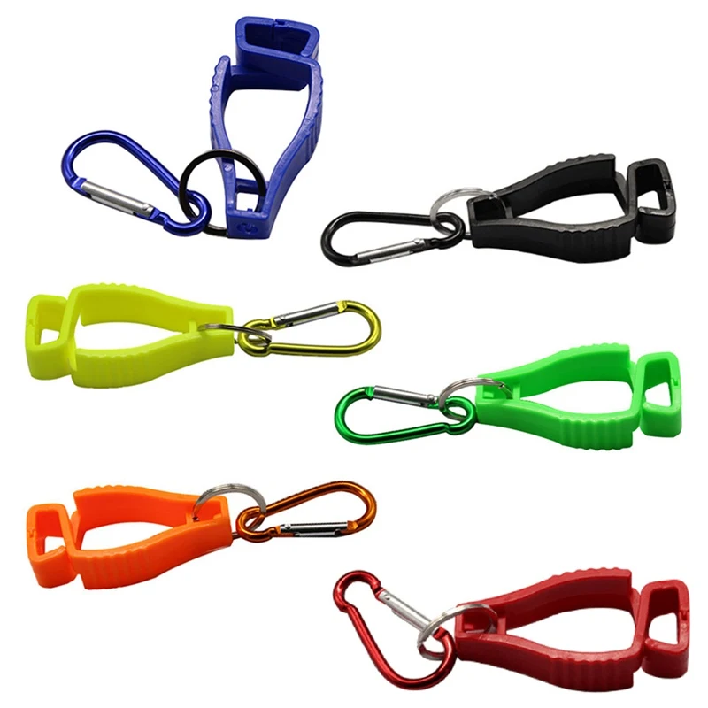 Plastic Glove Clip Red Working Gloves Clips Work Clamp Safety Work Gloves Guard Labor Supplies Random Color Delivery