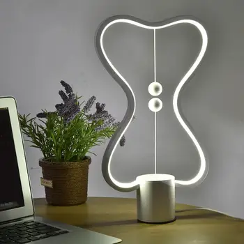 

LED Magnetic Balance Lamp Colorful Dimmable Multi-use Desk Night Light for Bedside Table