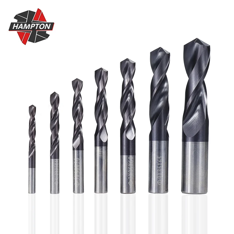 

Tungsten Carbide Drill Bit 1.0-12mm VAPO Coated Twist Drill Bits For CNC Lathe Machine Gun Drill Bit