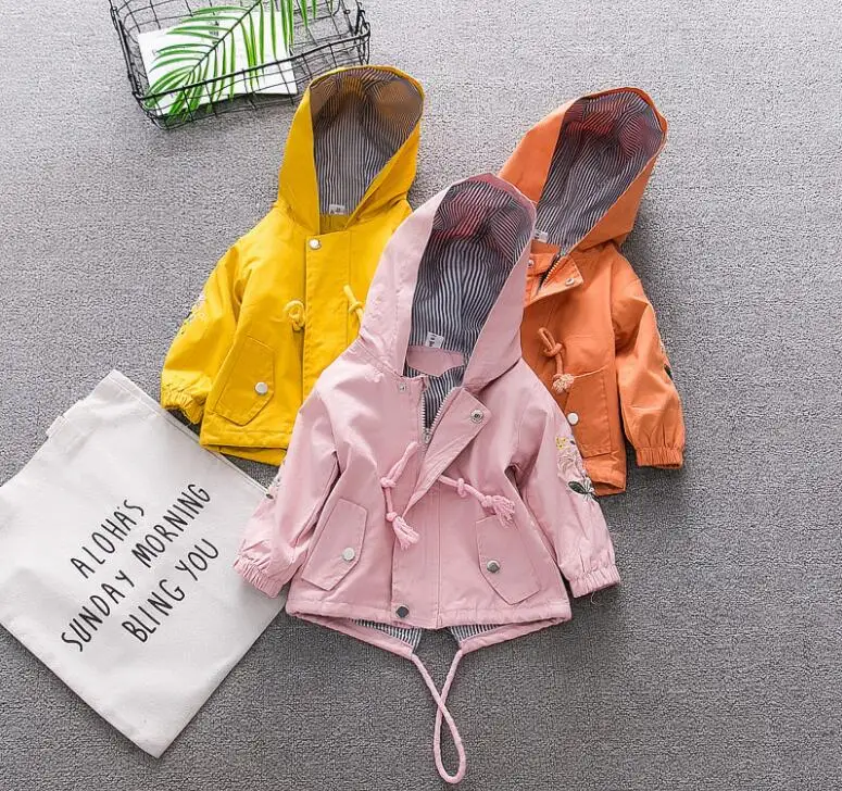  2019 New Arrival Baby Girl Jacket Hoodies Long Sleeve TopCotton Outwear Suit Infant Fashion Toddler