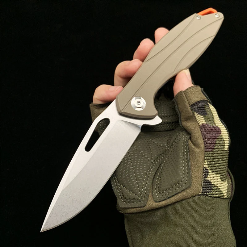 Free shipping D2 Steel High end Folding Pocket Knife Stainless Hunting