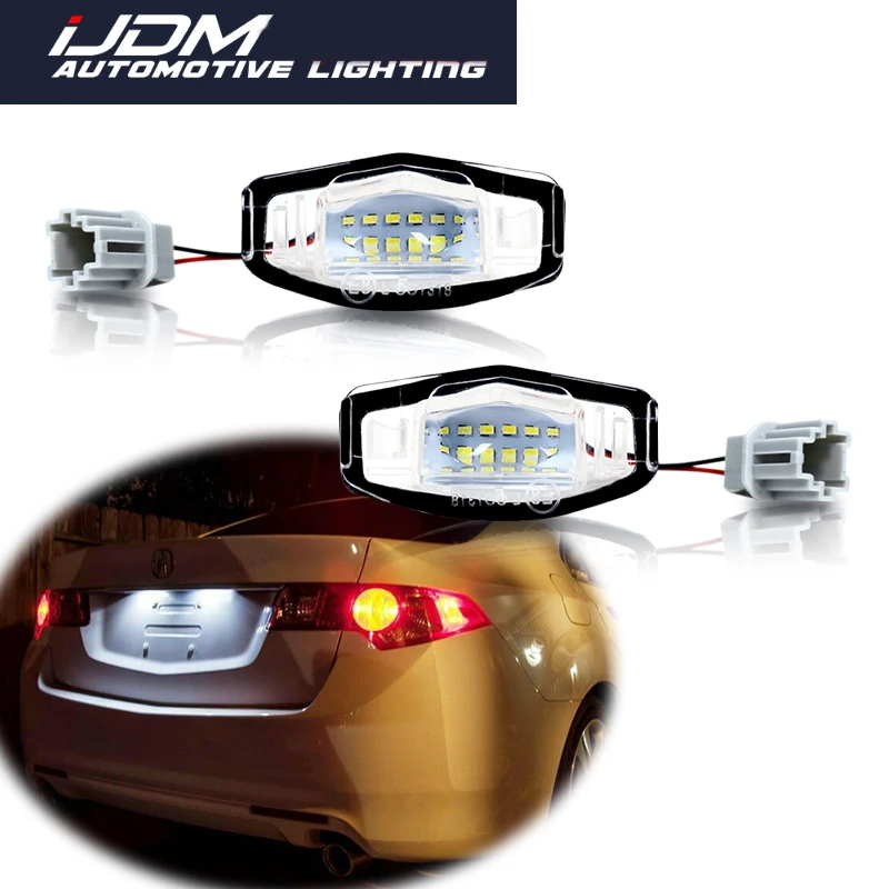 Ijdm Canbus 6000k Xenon White Led Car Number License Plate Lights For