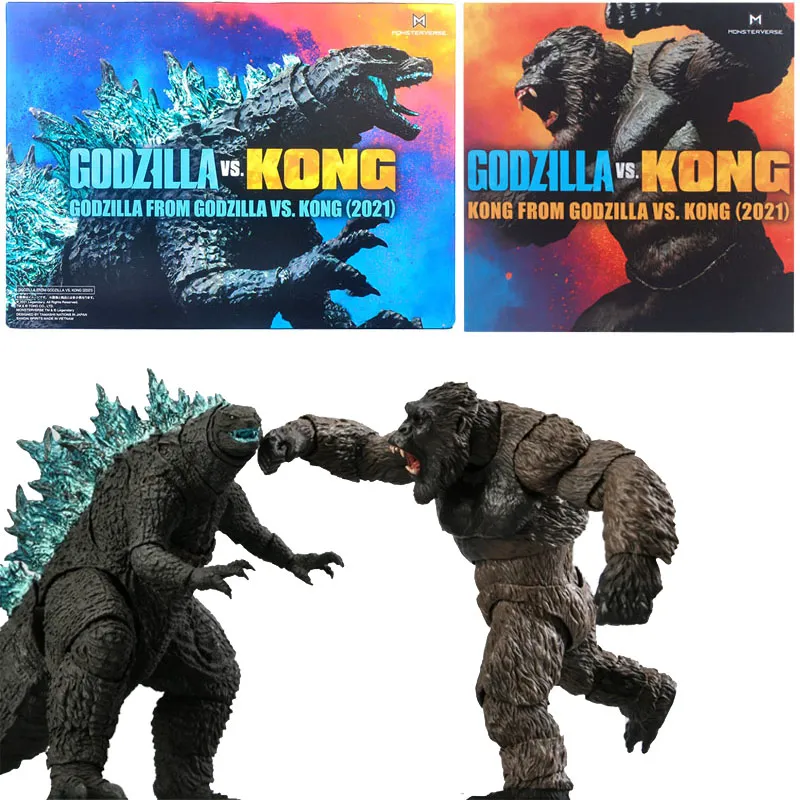 

2021 King Kong Vs Godzilla Action Figure Movie Model Movable Joints Chimpanzees Gojira Figma Toys For Children Kids Gifts