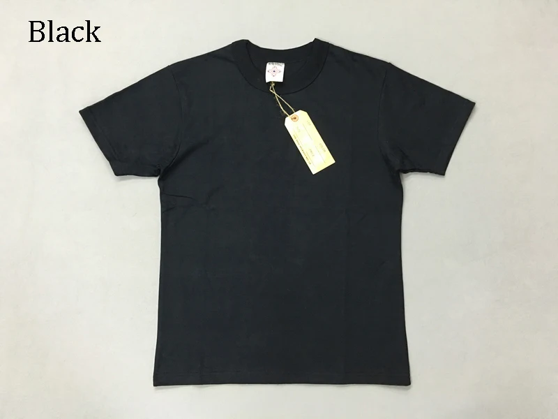 BOB DONG 300gr Basic Tee Shirts Summer Heavyweight Cotton Men's Plain T-Shirts 4