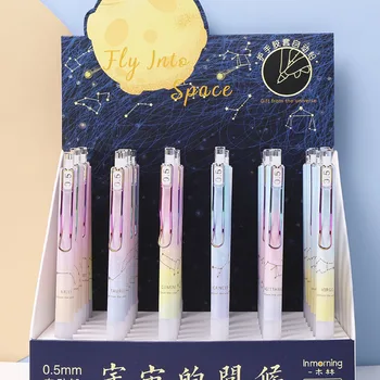 

36 pcs/lot Fashion Constellation Mechanical Pencil Cute Student Automatic Pen Clip For Kid School Office Supply stationery gift