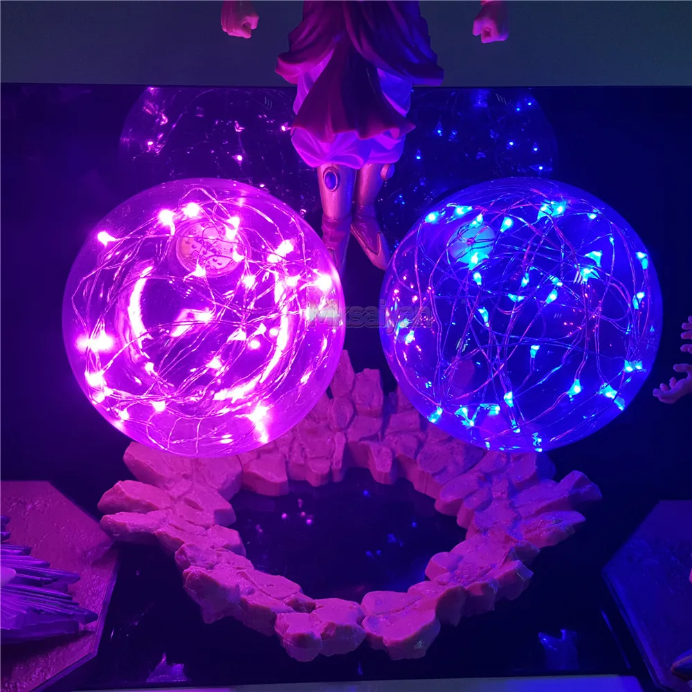 Dragon Ball фигурка Гоку Вегета против броли Led Lampara фигурки Dragon Ball Z Kamehameha Goku ПВХ фигурка игрушки для детей