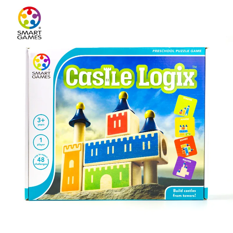 

Belgium Smart Games Children Board Game Castle Logix Flexible Castle Educational Toy Game 3 +