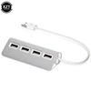 USB HUB 4 Port High Speed USB 2.0 Hub Port Portable OTG Aluminum USB Splitter for iMac Apple Macbook Air Laptop PC Tablet ► Photo 2/6