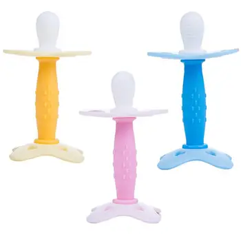 

Silicone Teether Toys Durable Soothing Teething Toy Safe Molar Tool Soft Teething Gel Chew Stick for Baby Infnat Newborn