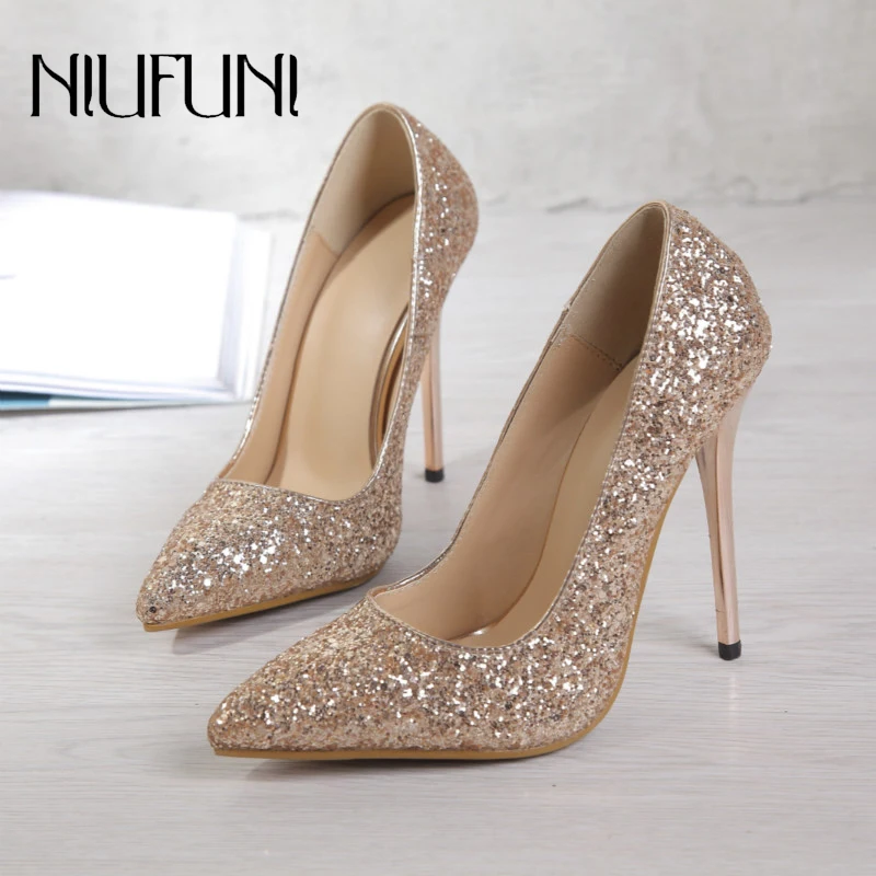 

Plus Size Pointed Bling Women's Pumps Crystal Stiletto High Heels Elegant Pumps Mary Jane Banquet Office Wedding Women's Shoes
