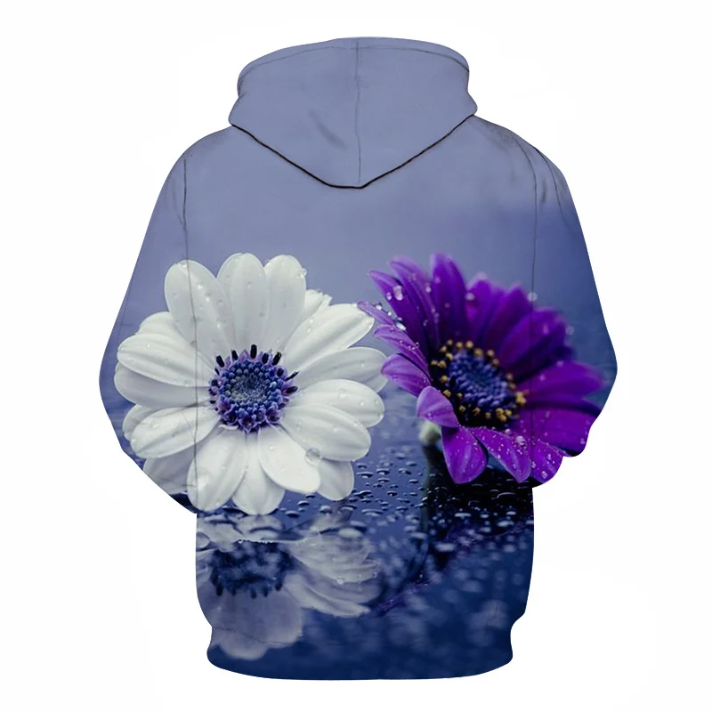 Hot New Design Flowers Hoodies Men/Women 3d Sweatshirts Digital Print Rosa Roses Floral Hooded Harajuku Hoodies Brand Hoody Tops