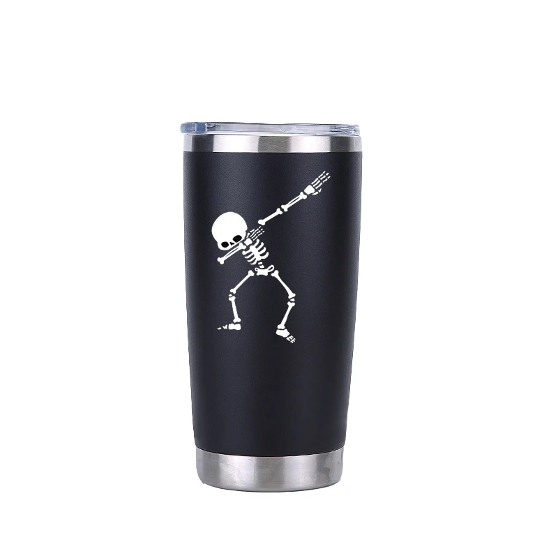 

Dabbing skeleto Tumbler Travel Beer Mug Water Bottle Flasks Insulated Stainless Steel Thermos Coffee mugs Birthday Party Gift