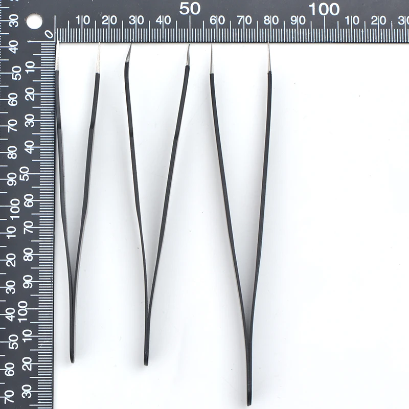 JUNAO Высокое качество пинцет изгиб+ прямой Нержавеющая сталь промышленные антистатические крест Пинцет Швейные аксессуары инструмент