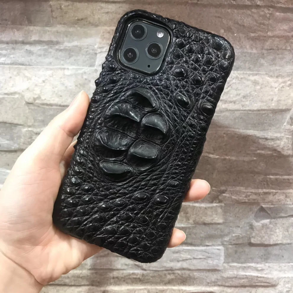 Роскошный чехол из натуральной крокодиловой кожи для Apple iPhone 11/Pro/Max противоударный защитный чехол для телефона задняя крышка оболочка